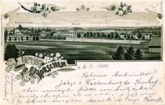 Miniatura zdjęcia: Najstarsza widokówka Korsz z zespołem dworca z 1900 r.